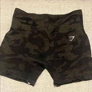 Gymshark Black Camo Athletic Shorts